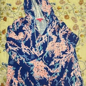 Lily Pulitzer hooded beach sweatshirt